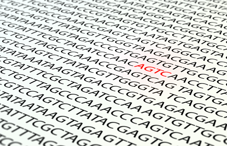 image of human genome lettering