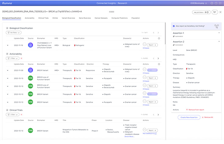 screenshot of Lab Curation