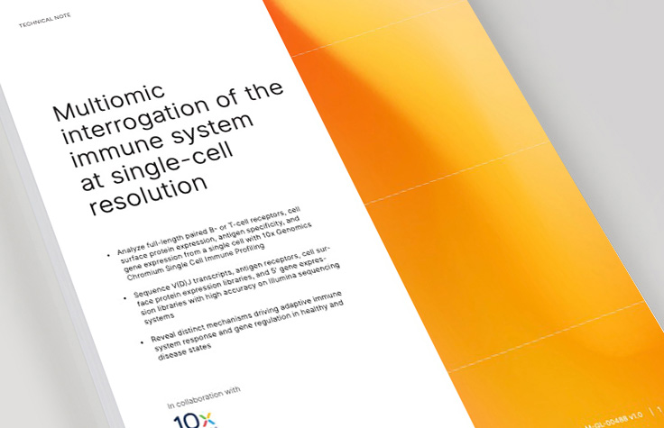 Probe the immune system at single-cell resolution with 10x Genomics
